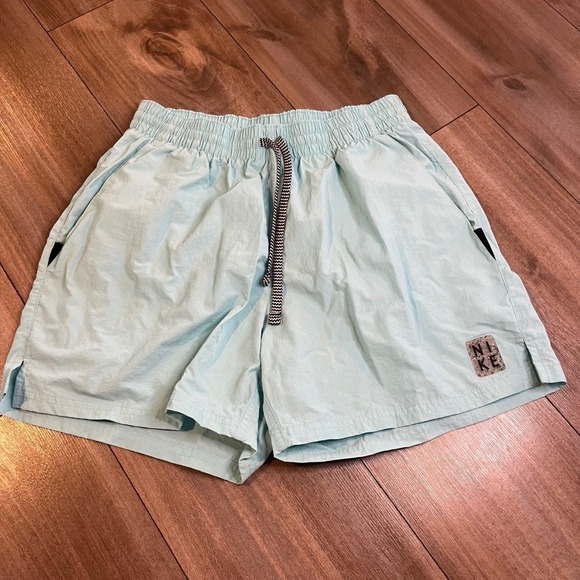 Nike Other - Nike Mens Shorts Medium M Light Blue Drawstring Pockets Logo Bin O-7